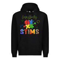 Black Everybody stims Premium Hoodie - FaDigitalArtStudio
