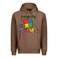 Chestnut Everybody stims Premium Hoodie - FaDigitalArtStudio
