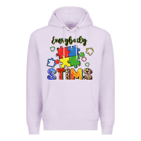 Lilac Everybody stims Premium Hoodie - FaDigitalArtStudio