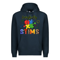 Navy Everybody stims Premium Hoodie - FaDigitalArtStudio