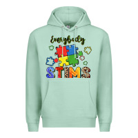 Seafoam Everybody stims Premium Hoodie - FaDigitalArtStudio