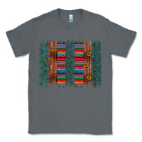 Charcoal Heather sunflower serape brush stroke Classic Tee - Artiststas