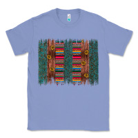 Colony Blue sunflower serape brush stroke Classic Tee - Artiststas