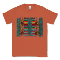 Copper sunflower serape brush stroke Classic Tee - Artiststas