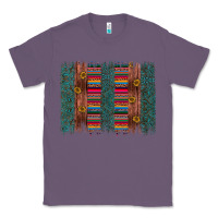 Lavender sunflower serape brush stroke Classic Tee - Artiststas