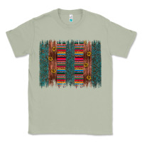 Matcha sunflower serape brush stroke Classic Tee - Artiststas