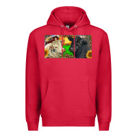 Cardinal Charolais Bull And Black Angus Bull With Farm Premium Hoodie - RanaPortraitStore