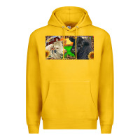 Lemon Charolais Bull And Black Angus Bull With Farm Premium Hoodie - RanaPortraitStore