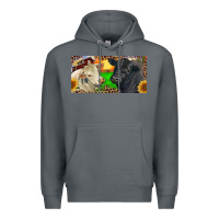 Rock Charolais Bull And Black Angus Bull With Farm Premium Hoodie - RanaPortraitStore