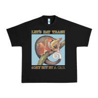 Black Let's Eat Trash & Get Hit By A Car Urban Heavy Tee - Bettercallsaul