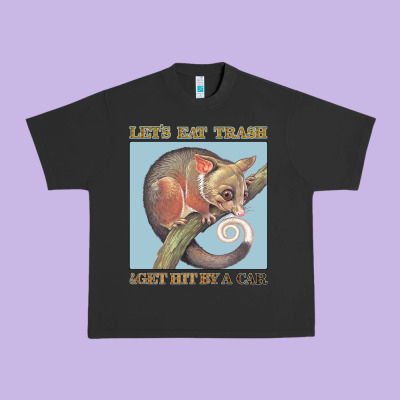 Let's Eat Trash & Get Hit By A Car Urban Heavy Tee Designed By Bettercallsaul
