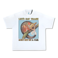 White Let's Eat Trash & Get Hit By A Car Urban Heavy Tee - Bettercallsaul