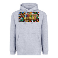 Heather Grey hispanic heritage license plate Heavyweight Hoodie - BundleAndBundleShop
