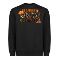 Black flannels boots and bonfires Heavyweight Sweatshirt - CowGirlArtShop
