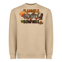 Mushroom flannels boots and bonfires Heavyweight Sweatshirt - CowGirlArtShop