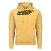 Western Tenessee Map Sunflower Pattern Vintage Hoodie | Teevron