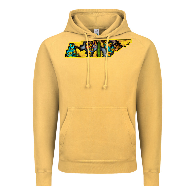 Western Tenessee Map Sunflower Pattern Vintage Hoodie by Bettercallsaul | Teevron