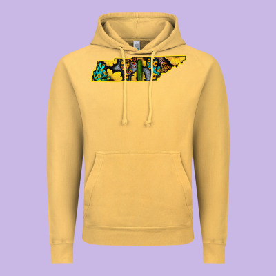 Western Tenessee Map Sunflower Pattern Vintage Hoodie Designed By Bettercallsaul