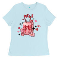 Baby Blue mini coffee cups Ladies Tee - MaliasSmallBusiness