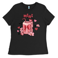 Black mini coffee cups Ladies Tee - MaliasSmallBusiness