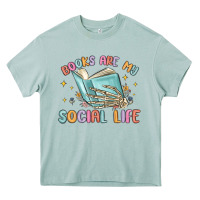 Arona books are my social life Heavy Core Tee - MaliasSmallBusiness