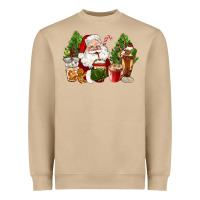 Mushroom santa coffee cups christmas Heavyweight Sweatshirt - CowGirlArtShop