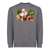 Storm santa coffee cups christmas Heavyweight Sweatshirt - CowGirlArtShop