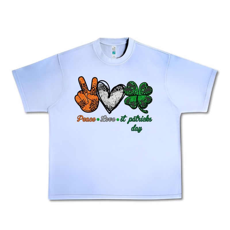 Peace Love St Patrick's Day Urban Heavy Tee by Bettercallsaul | Teevron