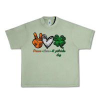 Oil Green peace love st patrick's day Urban Heavy Tee - Bettercallsaul