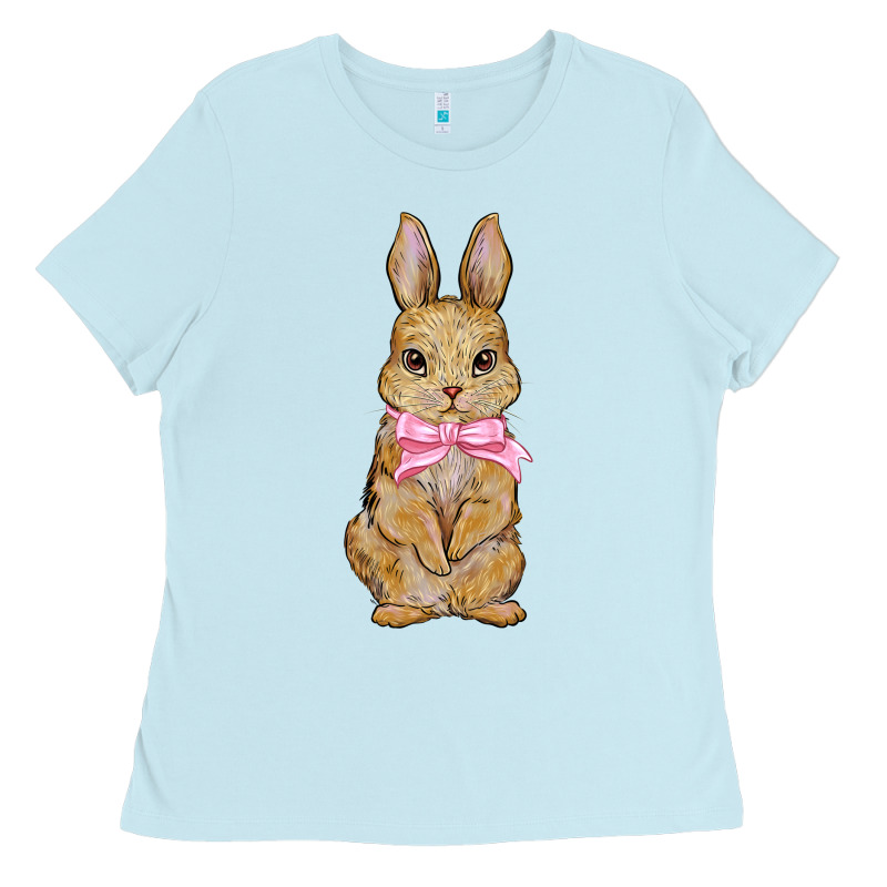 Easter Rabbit Ladies Tee by NancyCooperArtShop | Teevron
