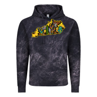 Cloud Black Kentucky Map Western Sunflower Pattern Vintage Hoodie - Bettercallsaul