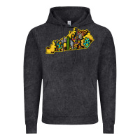 Vintage Arctic Kentucky Map Western Sunflower Pattern Vintage Hoodie - Bettercallsaul