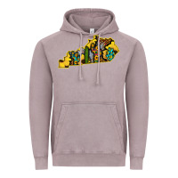 Vintage Zinc Kentucky Map Western Sunflower Pattern Vintage Hoodie - Bettercallsaul