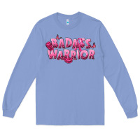 Colony Blue Badass warrior Breast Cancer Long Sleeve Tee - NancyCooperArtShop