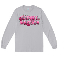 Moon Dust Badass warrior Breast Cancer Long Sleeve Tee - NancyCooperArtShop