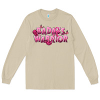 Mushroom Badass warrior Breast Cancer Long Sleeve Tee - NancyCooperArtShop