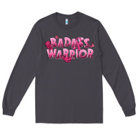 Smoke Badass warrior Breast Cancer Long Sleeve Tee - NancyCooperArtShop