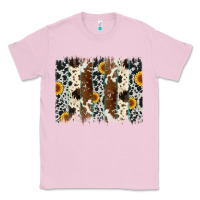 Bubblegum Pink sunflower cowhide brush stroke Classic Tee - Artiststas