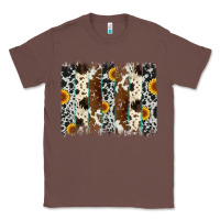 Chestnut sunflower cowhide brush stroke Classic Tee - Artiststas