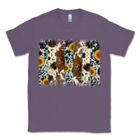 Lavender sunflower cowhide brush stroke Classic Tee - Artiststas