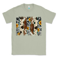 Matcha sunflower cowhide brush stroke Classic Tee - Artiststas