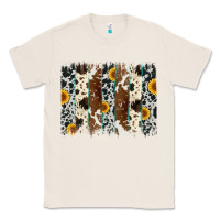 Natural sunflower cowhide brush stroke Classic Tee - Artiststas