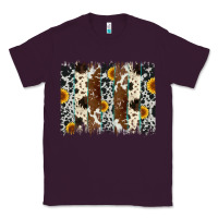 Plum sunflower cowhide brush stroke Classic Tee - Artiststas