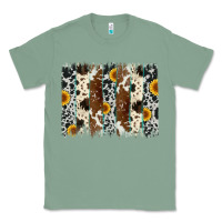Sage sunflower cowhide brush stroke Classic Tee - Artiststas
