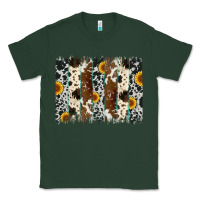 Sports Green sunflower cowhide brush stroke Classic Tee - Artiststas