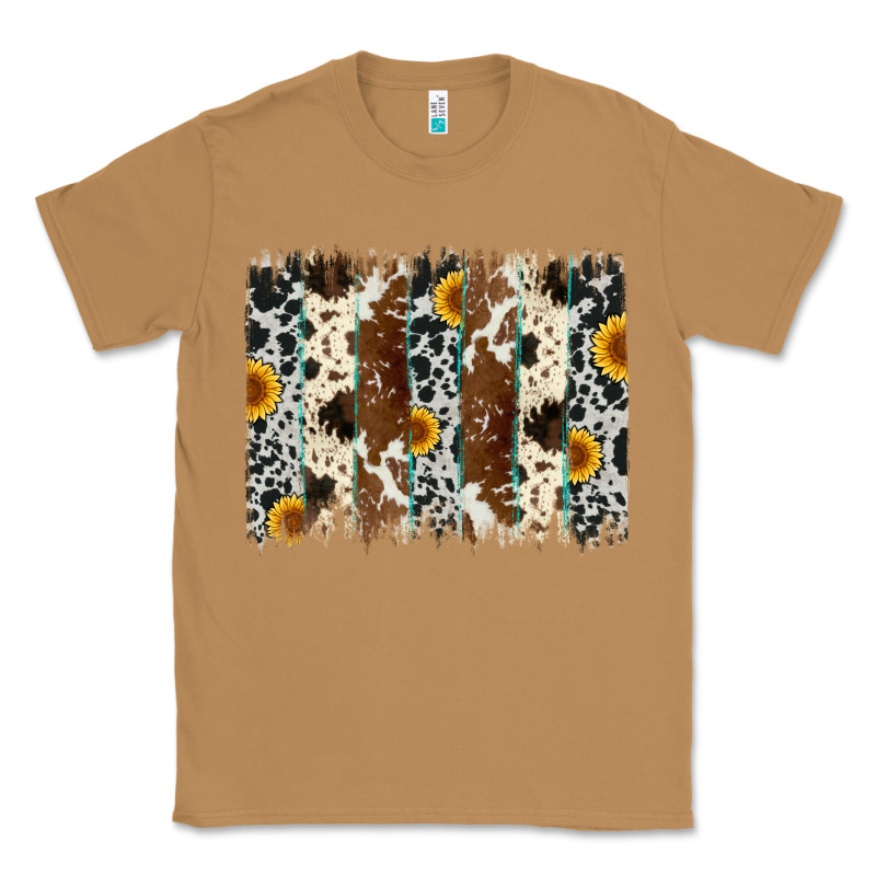 Sunflower Cowhide Brush Stroke Classic Tee by Artiststas | Teevron