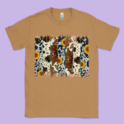 Sunflower Cowhide Brush Stroke Classic Tee Designed By Artiststas