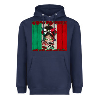 Navy mexican messy bun mamacita Heavyweight Hoodie - BundleAndBundleShop