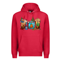 Cardinal Camping Coffee Cups Premium Hoodie - FaDigitalArtStudio