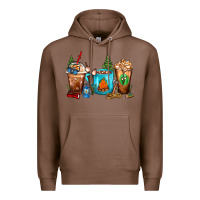 Chestnut Camping Coffee Cups Premium Hoodie - FaDigitalArtStudio